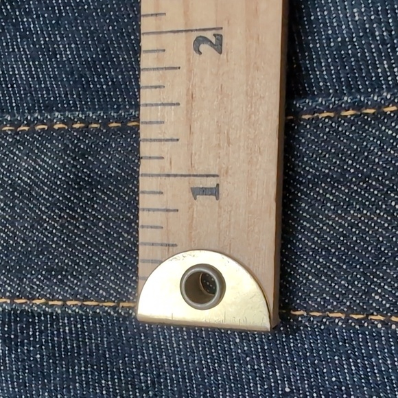 Lee Women's Upcycled Blue Denim Jeans Crossbody Bag. - Picture 8 of 10